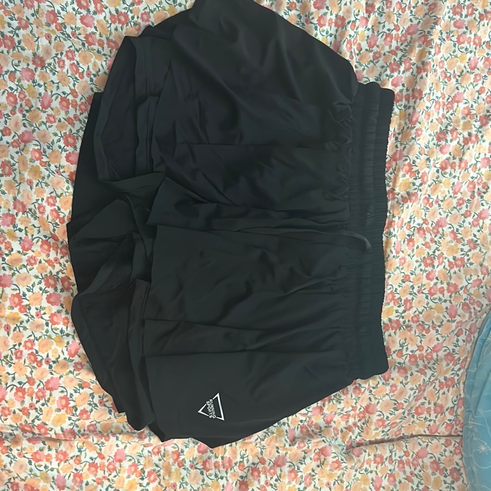 Black flowy shorts